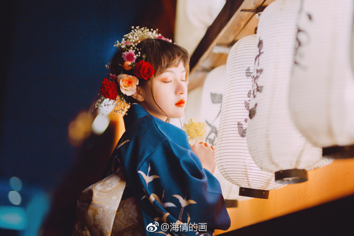 微博清纯美女许白桥日本和服唯美写真 4