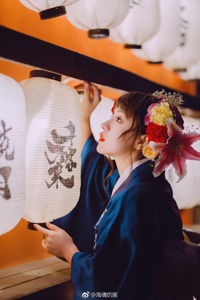 微博清纯美女许白桥日本和服唯美写真 5