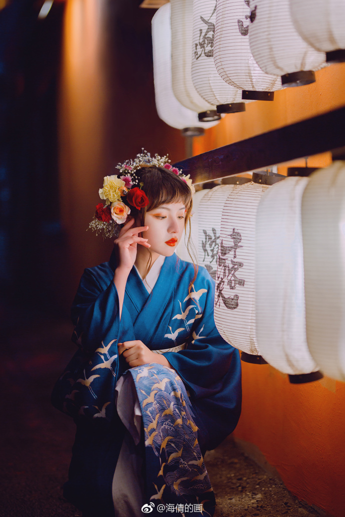 微博清纯美女许白桥日本和服唯美写真 7