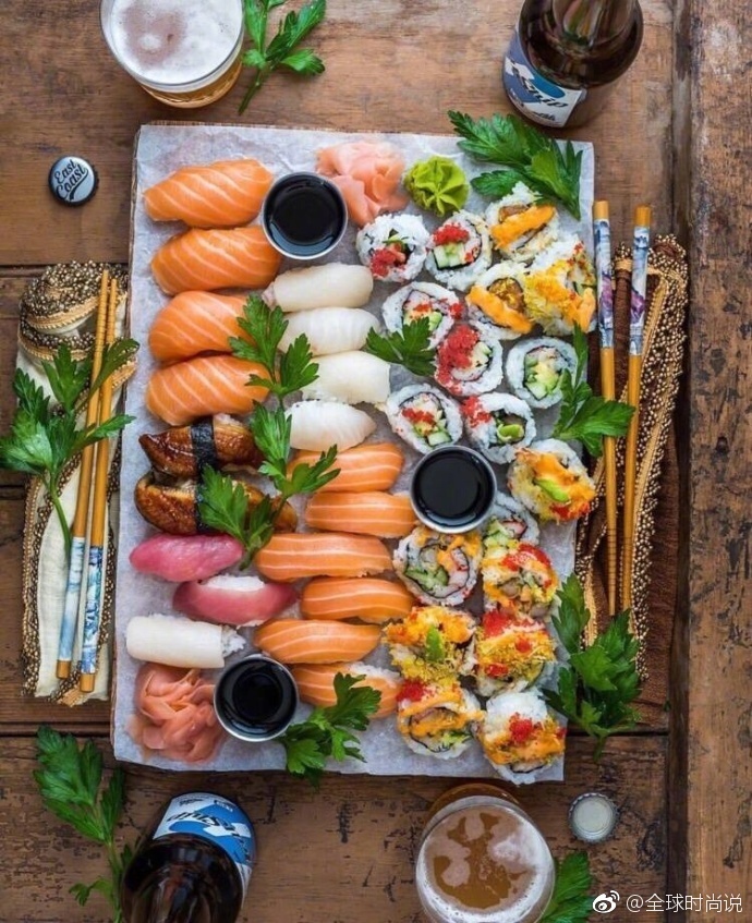 日式料理图片_寿司大餐图片 6