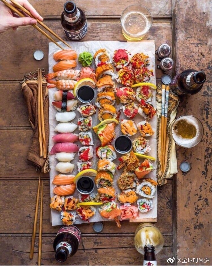日式料理图片_寿司大餐图片 8