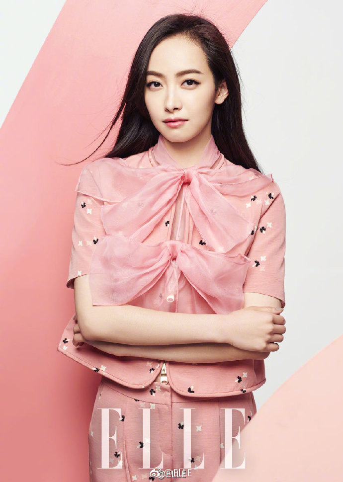青岛美女明星宋茜ELLE杂志粉红时尚图片 6