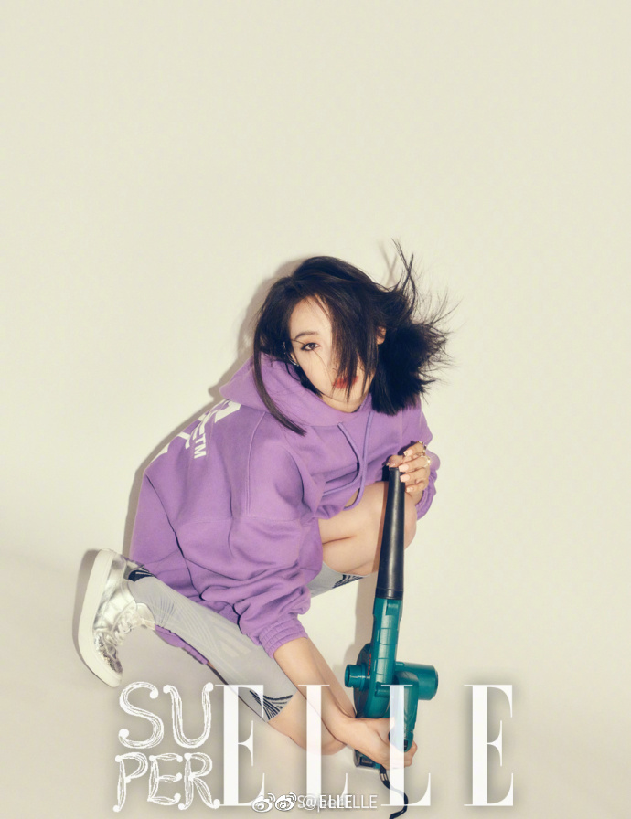青岛美女明星宋茜ELLE杂志粉红时尚图片 7