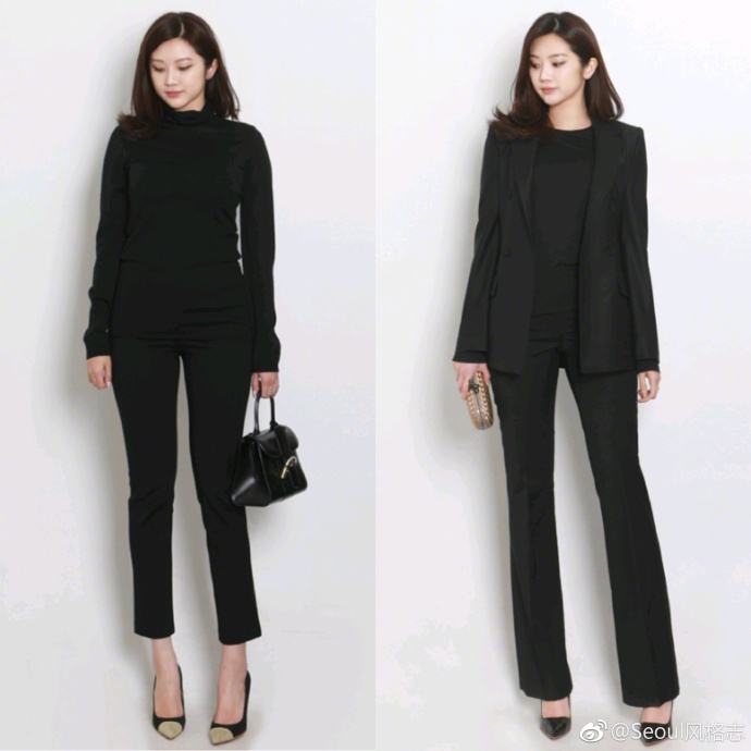 知性美女出勤穿衣搭配look