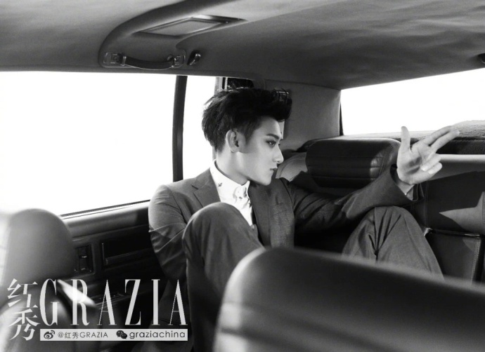 青岛帅哥男明星黄子韬《红秀Grazia》封面大片 3