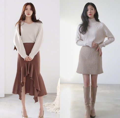 知性气质的浅色系出勤穿衣搭配look 4