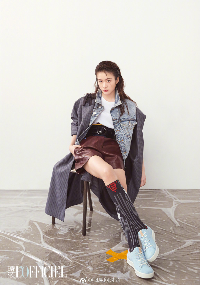 北京美女明星张雪迎Sophie小姐姐的湿发背头封面 8