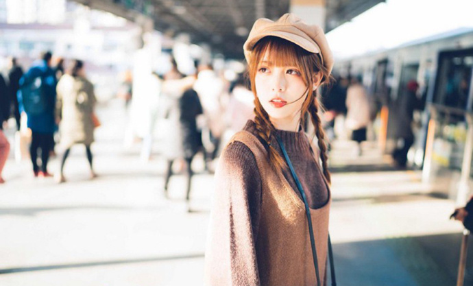 甜美白皙摄影美女小清新户外写真 7