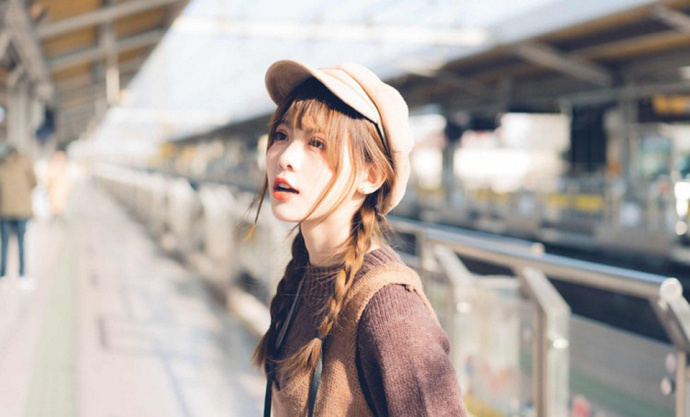甜美白皙摄影美女小清新户外写真 8