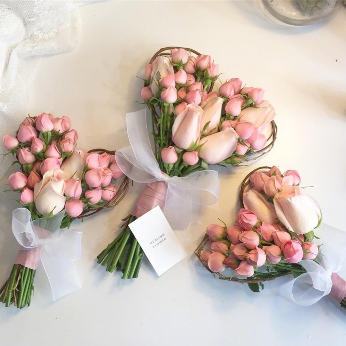 唯美鲜花图片:想收到一束满满心意的heart花束