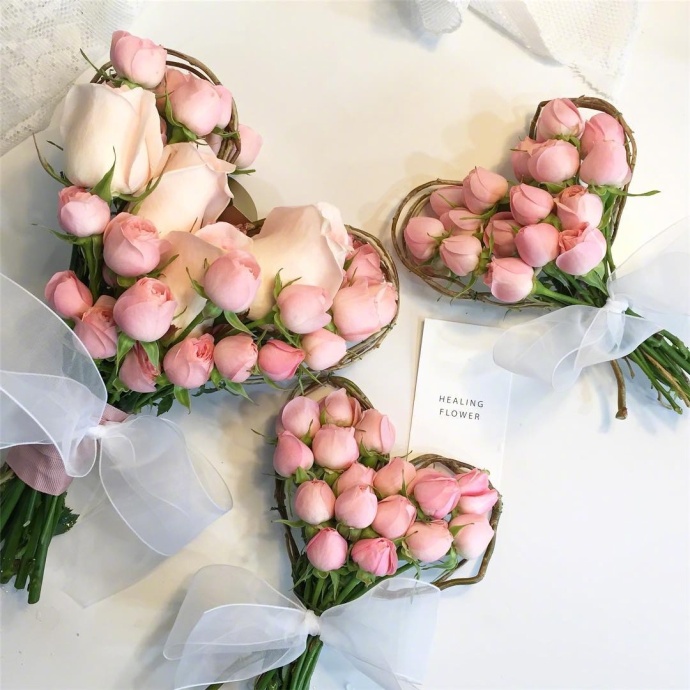 唯美鲜花图片:想收到一束满满心意的heart花束 3