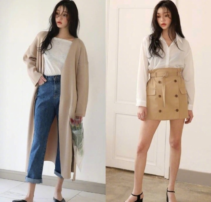 韩系甜美通勤风​​​​穿衣搭配LOOK 2