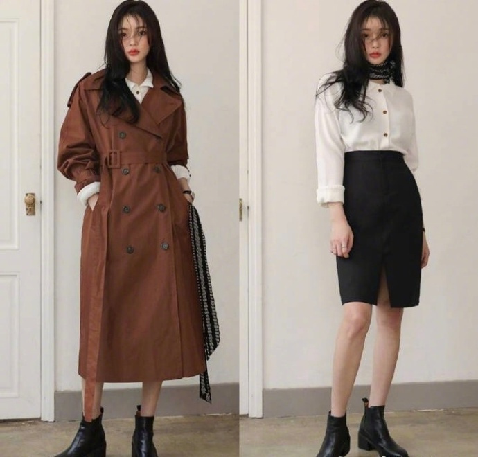 韩系甜美通勤风​​​​穿衣搭配LOOK 9