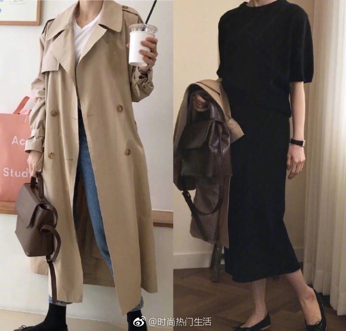 保暖与休闲感兼备的大衣风衣搭配look