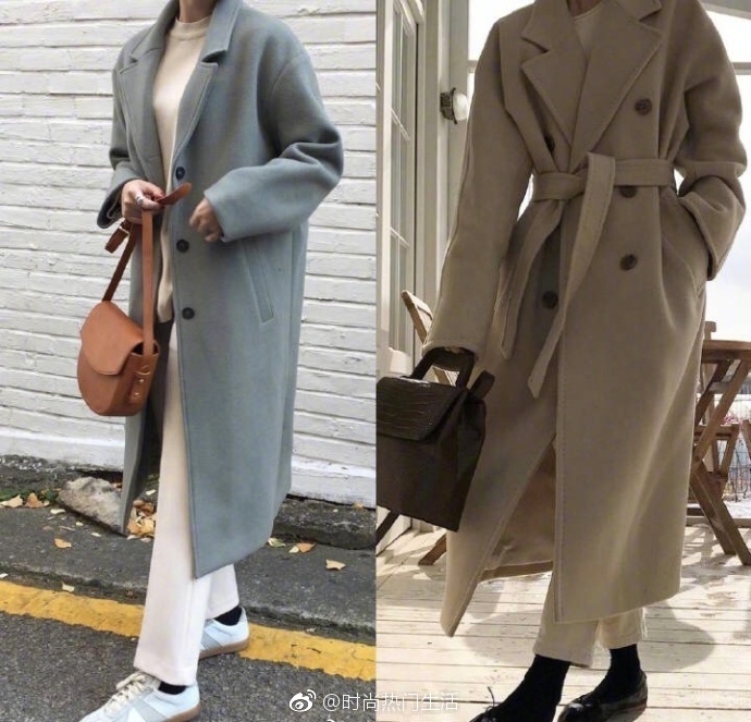 保暖与休闲感兼备的大衣风衣搭配look 3