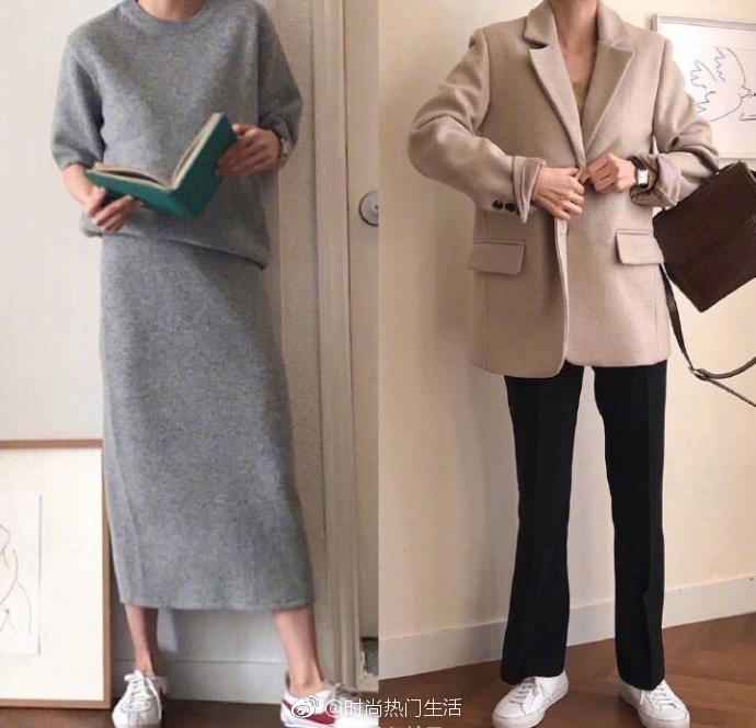 保暖与休闲感兼备的大衣风衣搭配look 6