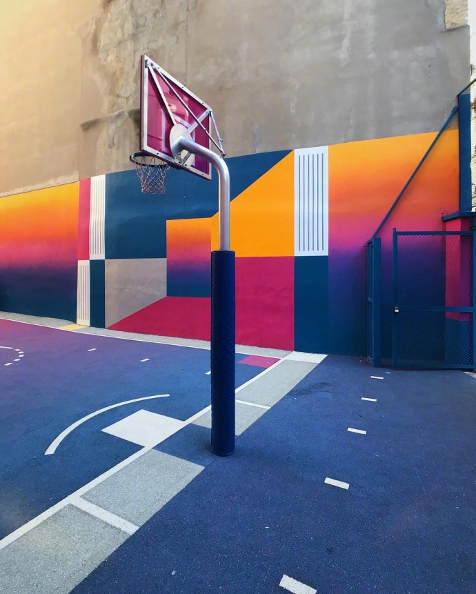 巴黎九区网红篮球场Pigalle Duperre风景图片 6