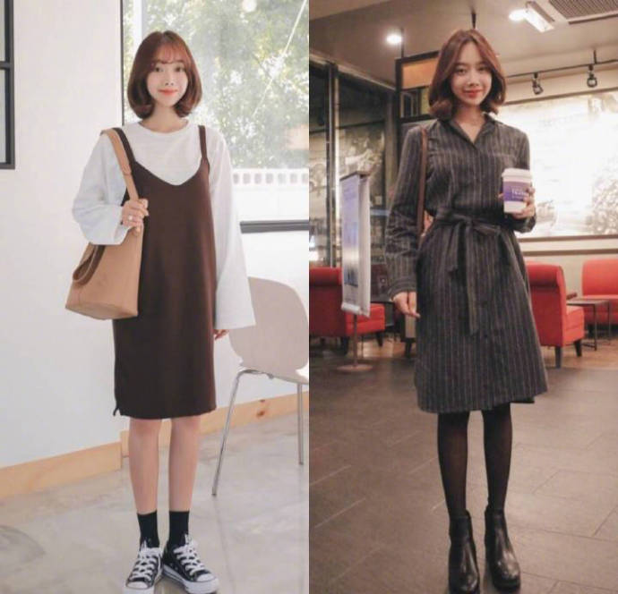 清纯美少女裙装约会穿搭look 8