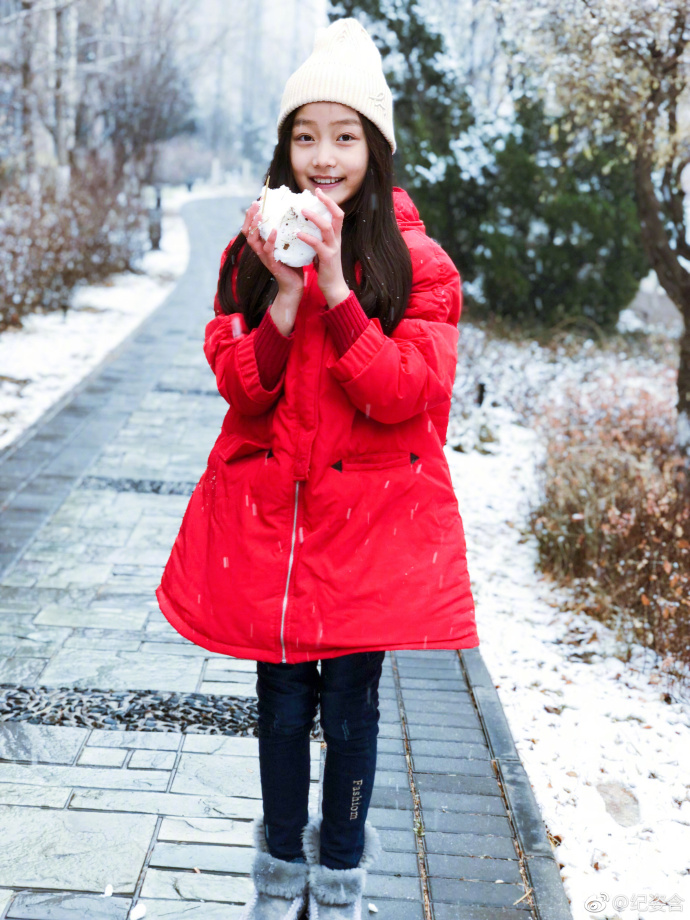 童星纪姿含2018初雪美图 2