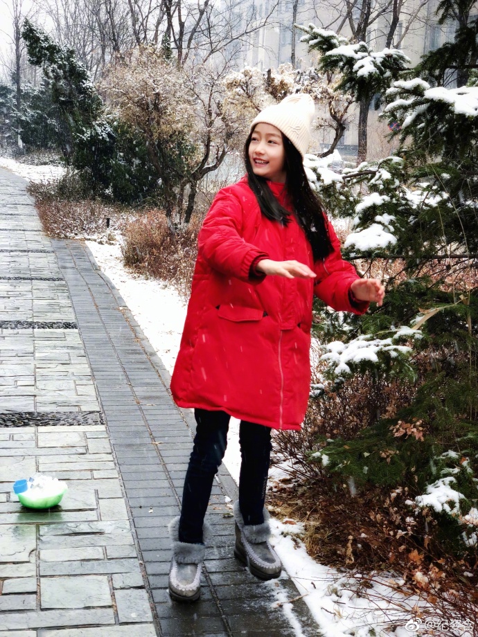童星纪姿含2018初雪美图 3