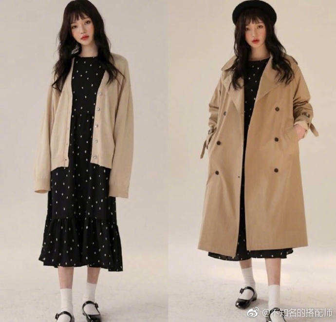韩系甜美通勤风穿搭参考