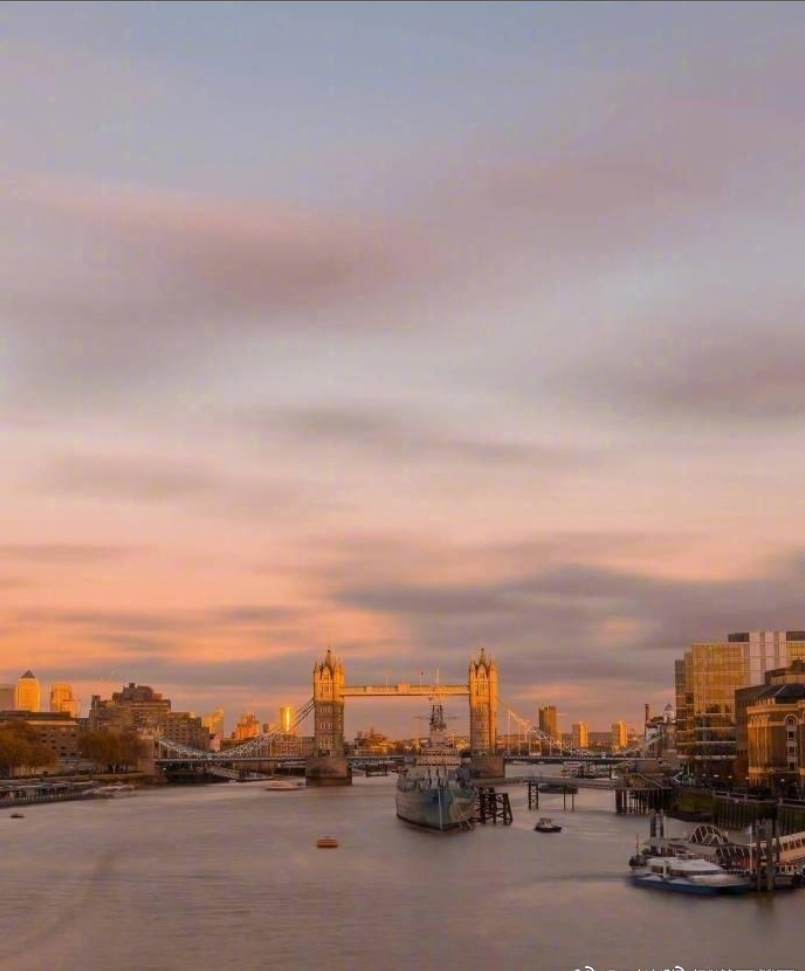 伦敦的夕阳风景图片带着无限的浪漫