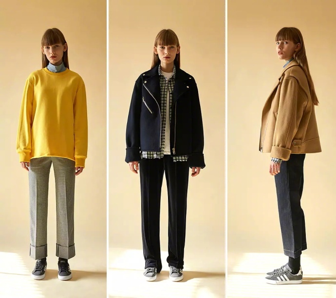 简单清爽的色系穿衣搭配look 6