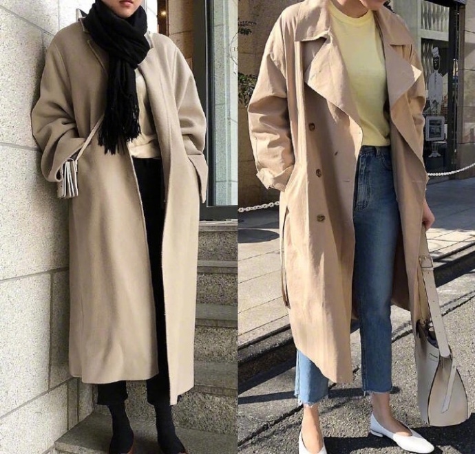 保暖与休闲感兼备的大衣风衣穿衣搭配look 8