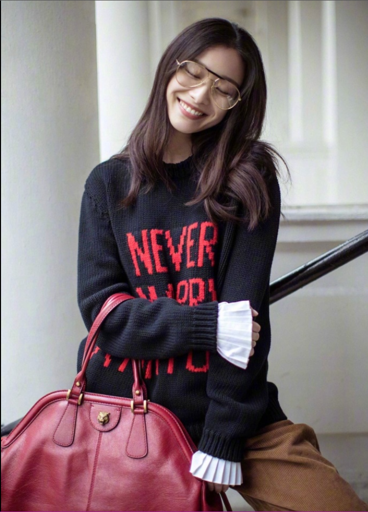 大眼美女明星倪妮&times;GUCCI教科书式的街拍舒服却不 11