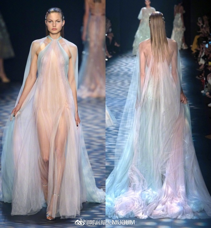 欧美时尚品牌Marchesa Spring 2017婚纱礼服图片背影也 3