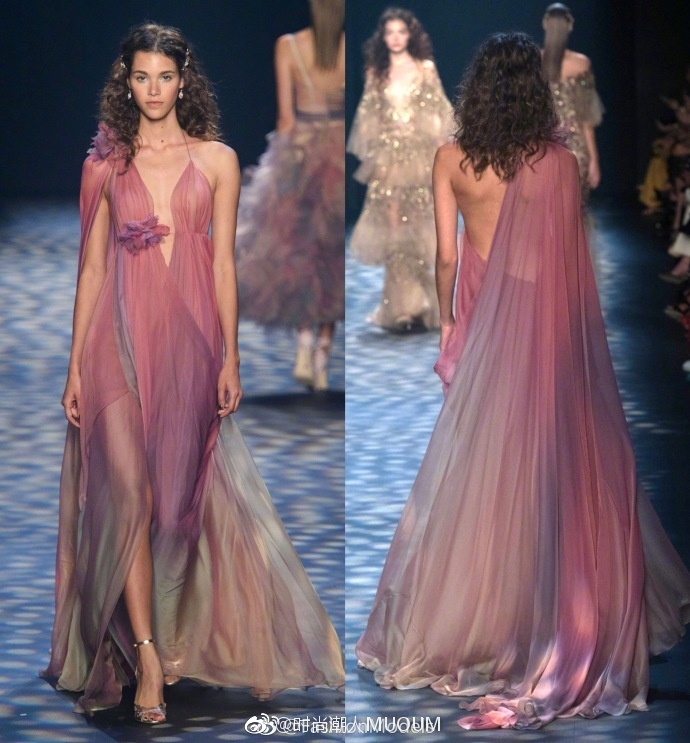 欧美时尚品牌Marchesa Spring 2017婚纱礼服图片背影也 6