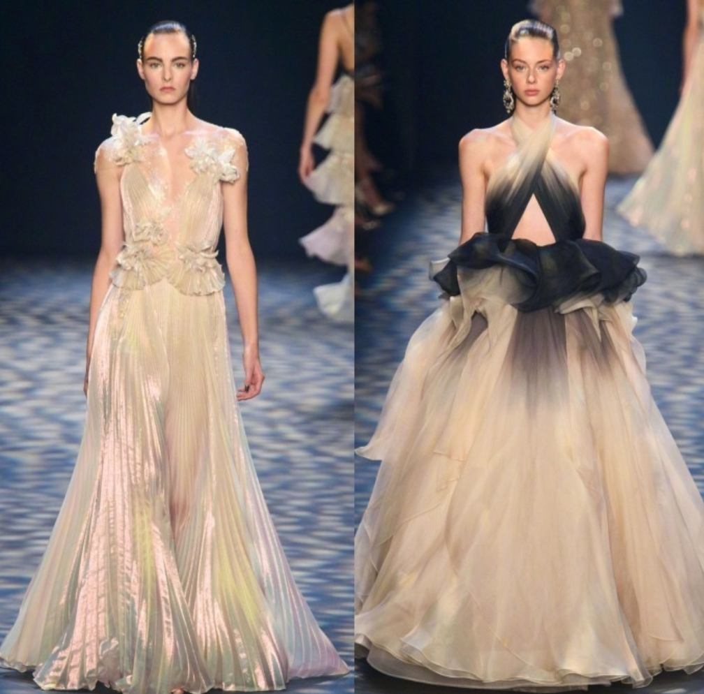 欧美时尚品牌Marchesa Spring 2017婚纱礼服图片背影也 10