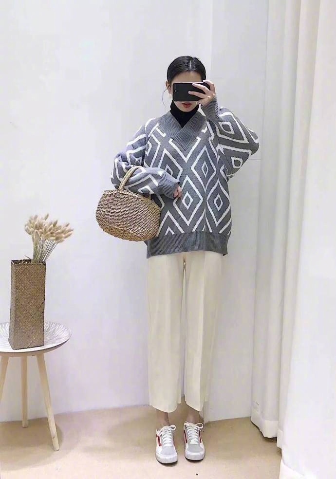 清新可爱少女内搭穿衣搭配参考look 5