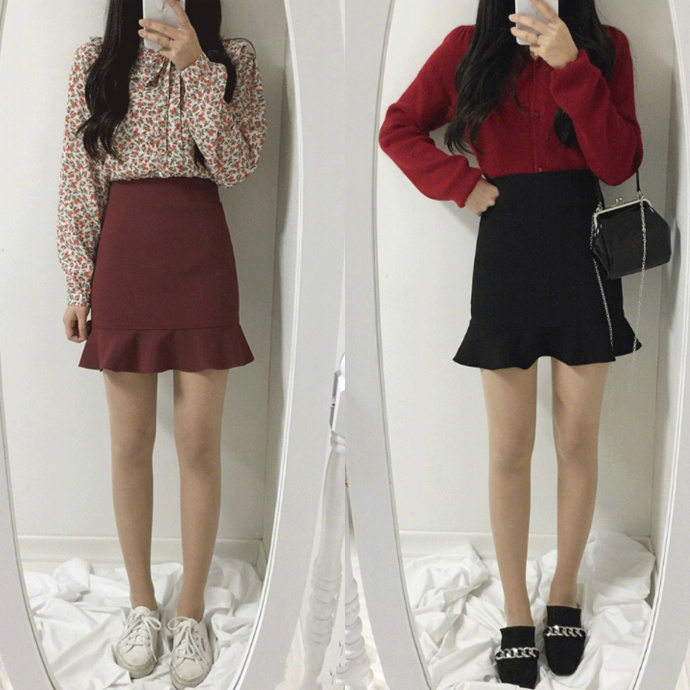 甜美少女感穿衣搭配look示范 6