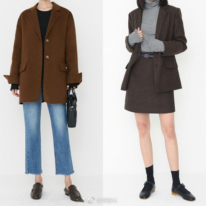 瞬间提升职场搭配的时尚感西装外套穿搭look 5