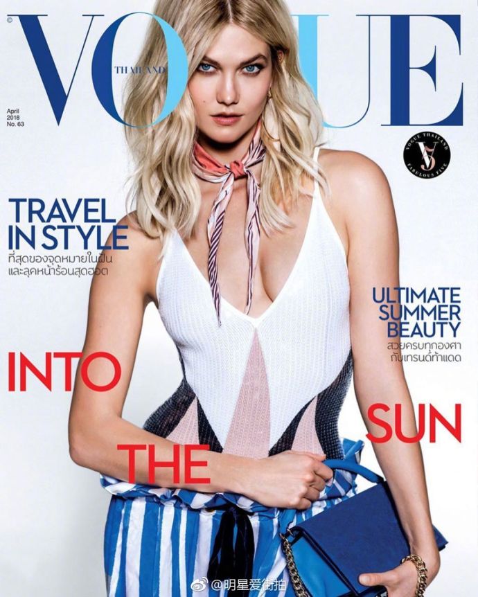欧美美女明星Karlie Kloss 《VOGUE Thai》4月刊时尚封