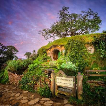 新西兰Hobbiton的玛塔玛塔小镇风景图片 7