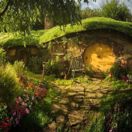 新西兰Hobbiton的玛塔玛塔小镇风景图片 8