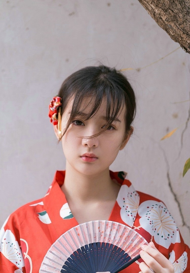 清纯美女樱桃小嘴配日本和服清纯写真