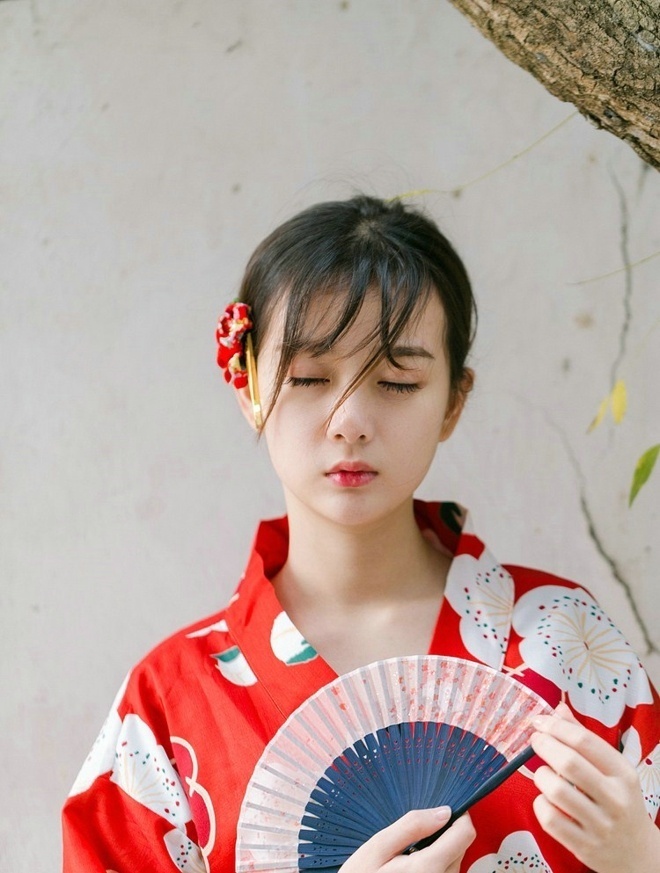 清纯美女樱桃小嘴配日本和服清纯写真 6