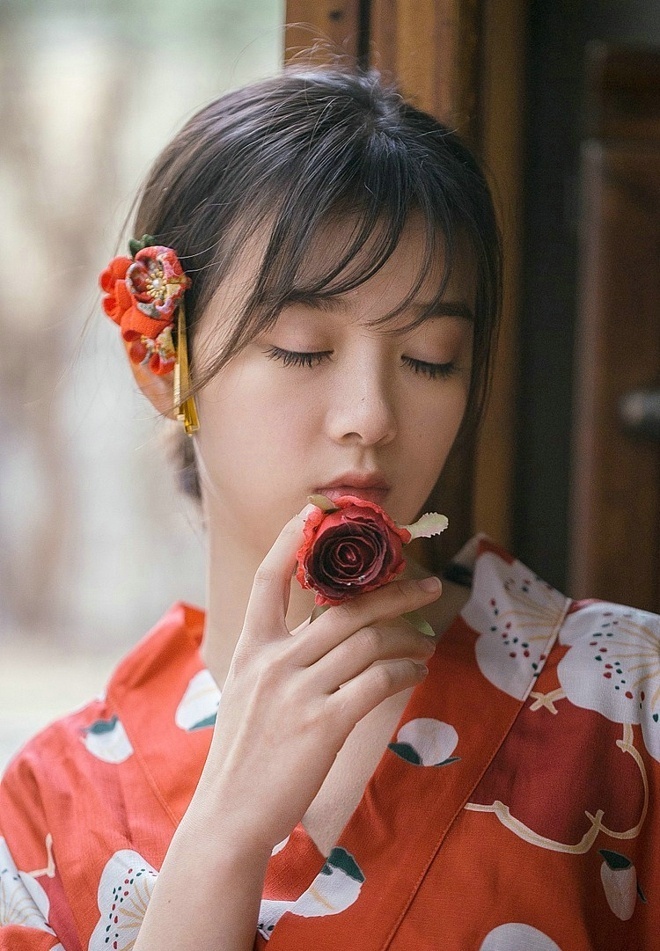 清纯美女樱桃小嘴配日本和服清纯写真 9