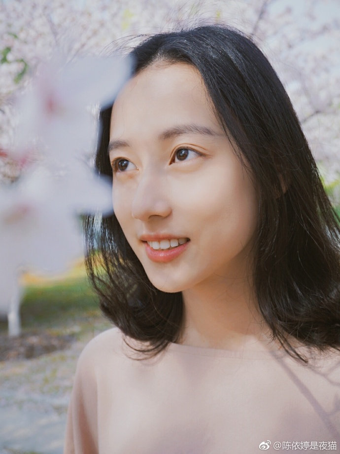 清纯美女郑晴樱花树下唯美写真 3