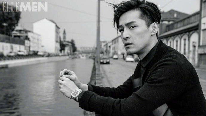 上海男演员胡歌少年胡歌与大叔胡歌《ELLE MEN》时 8