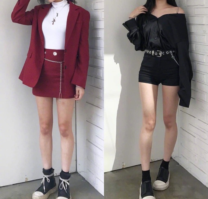 拉长腿部比例的coolgirl穿衣搭配参考