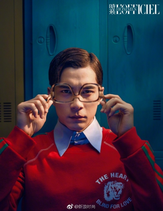 东北男明星帅哥韩东君ElvisHan登时装男士杂志四月 2