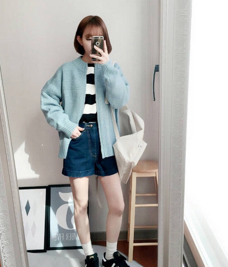 158小个子妹纸甜美穿衣搭配参考图片