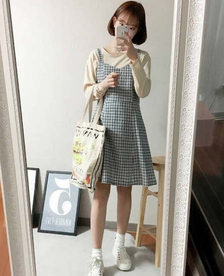 158小个子妹纸甜美穿衣搭配参考图片 8