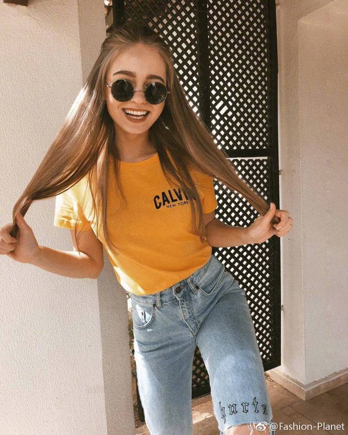 欧美美女俄罗斯博主 Anastasia Miren甜甜的笑容阳光 7
