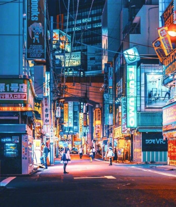 日本东京街头夜景图片 4