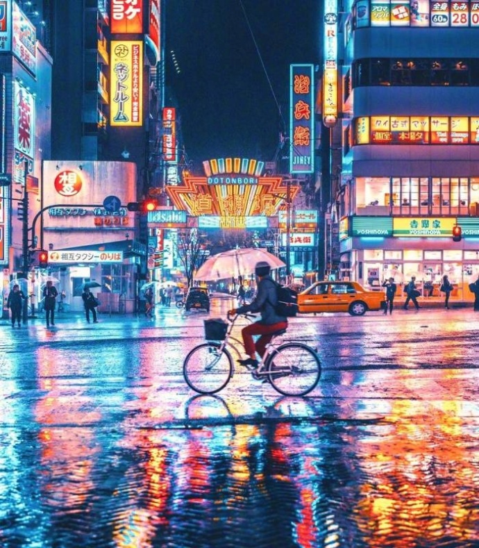 日本东京街头夜景图片 9